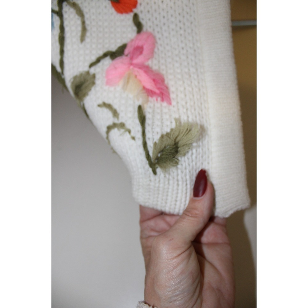 VTG  lrg Phoenix Tokyo long Cardigan cottage core grandma core knit‎ - Picture 6 of 11